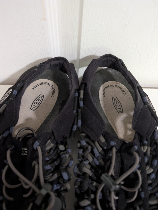 Keen Mens Sandals Uneek Bungee Cord Black Blue Rope Shoes Hiking Water Size 12 main image 7